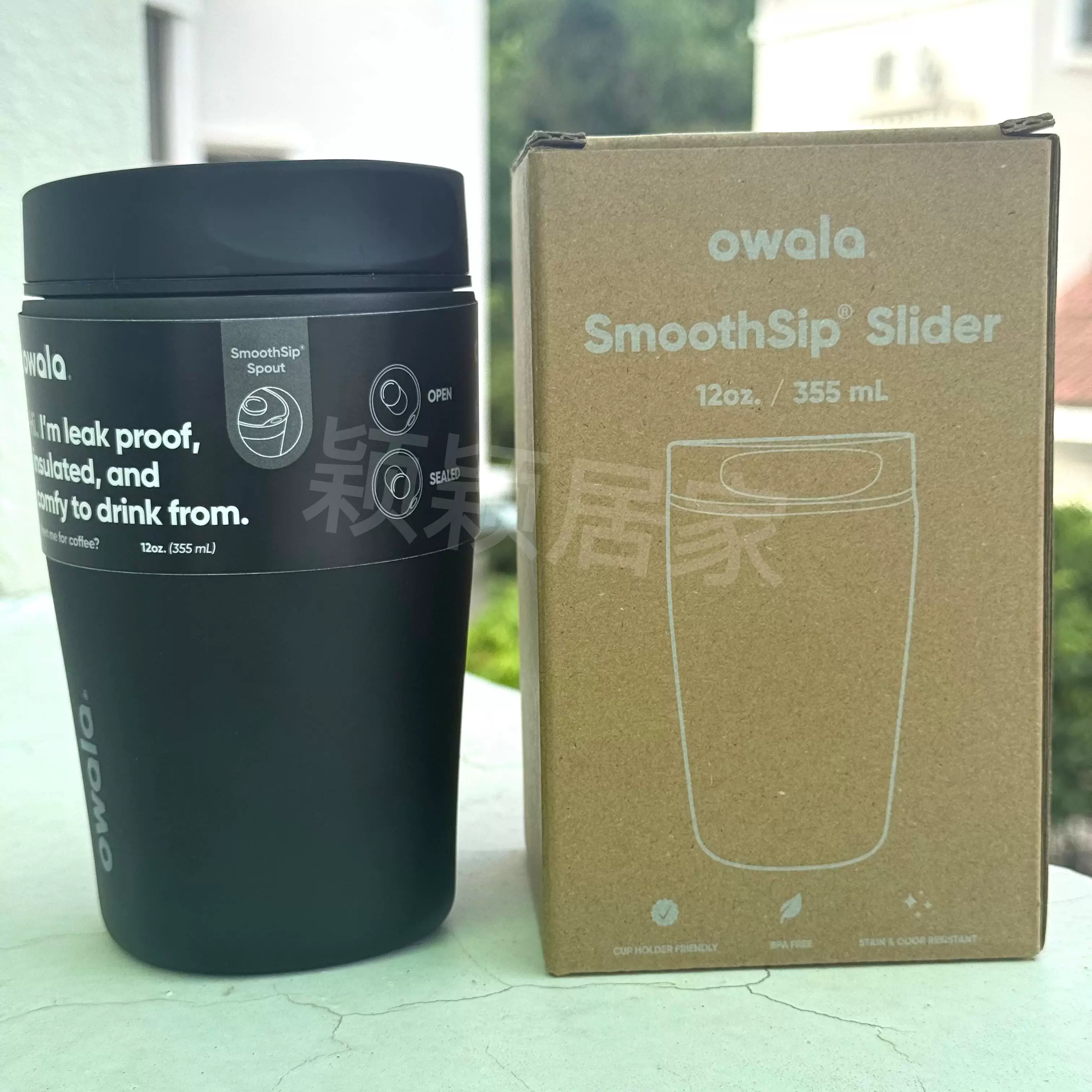 [Owala Smoothsip Slider 12OZ Thermal Cup Sports Water Bottle]