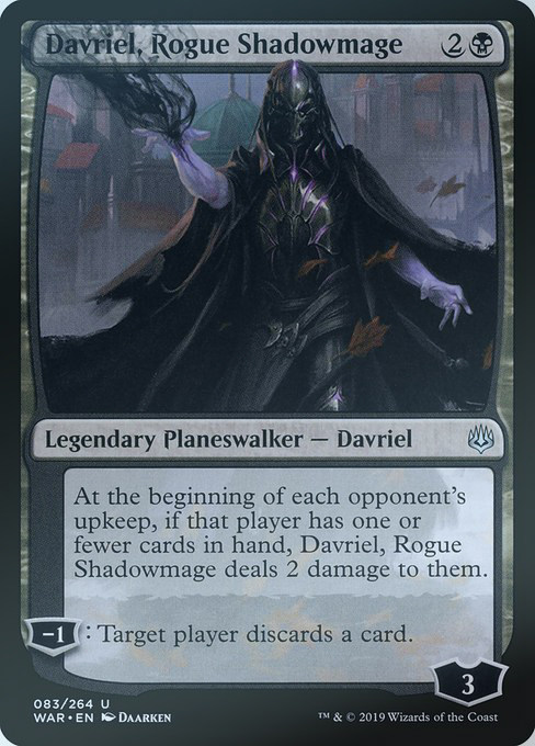 MTG Magic Landscape WAR WAR OUTLIER DAFLE FRIEFRIEL ROGUE BLACK SILVER 83 English flash