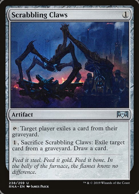 MTG Magic Storm Club RNA Scrabbling Claws Colorless Silver 238 English