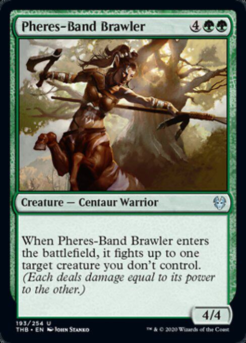 MTG Magic Storm the THB Firesz Aggressive Fighter Pheres-Band Brawler Green Silver 193 English