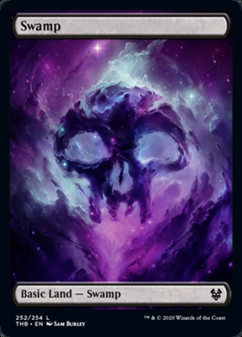 MTG Magic Landscape the THB Swamp Swamp Great Painting Subway 252 English