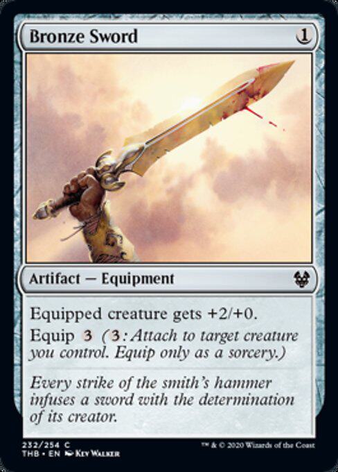 MTG Magic Wind Cloud THB Bronze Sword Bronze Sword Colorless Iron 232 English