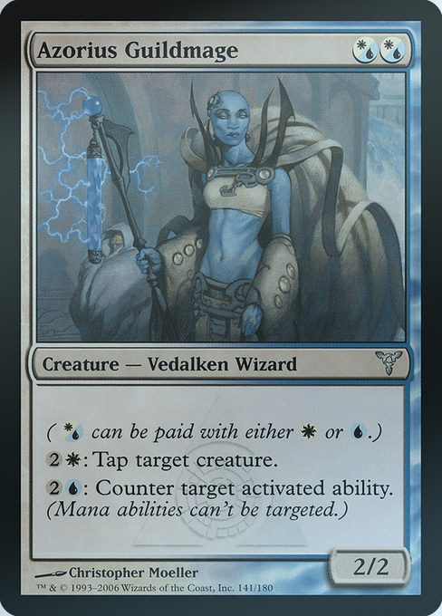 MTG Magical Fengyun Society DIS Azorius Guildmage Multicolored Silver 141 English Flash