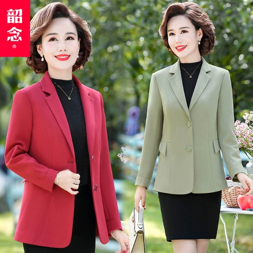 Весенний пиджак классического кроя для матери, осенняя куртка, в западном стиле, по фигуре