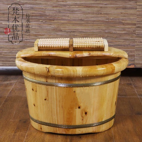 Ванна, деревянный маленький массажер для домашнего использования для ног, увеличенная толщина