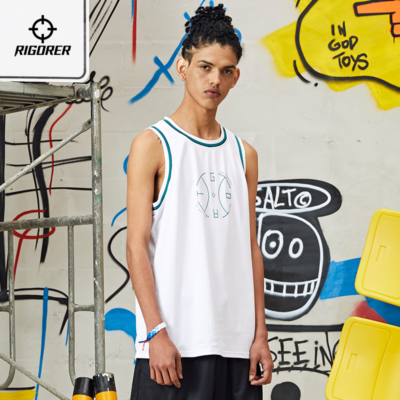 Associate Basketball Sports Vest Men's Training Clothing Breathable Loose T-Shirt Tide Semi-Short Sleeveless Blouse Women Lovers Outwear