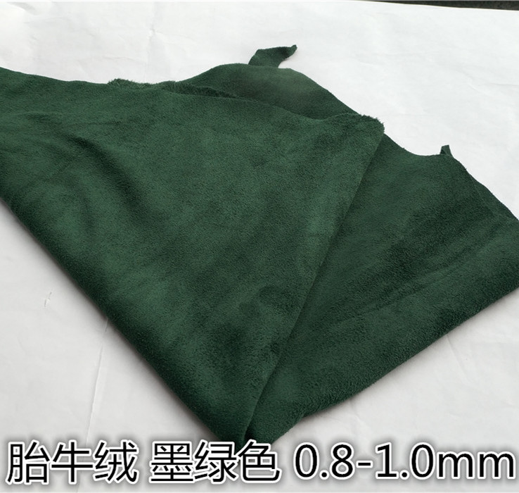 Da bò Da bò handmade Tự làm hai mặt da lộn mờ da dày lông sửa chữa giày da da vải cotton họa tiết