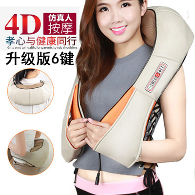 Shoulder, neck and cervical spine massager neck shoulder home car neck shoulder kneading shawl neck multi-functional waist heating