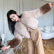 Medieval Spice Girl Young Fox Hair Car Bar Net Red Gradient Fur Coat Female Age Age Fur Coat Short Winter