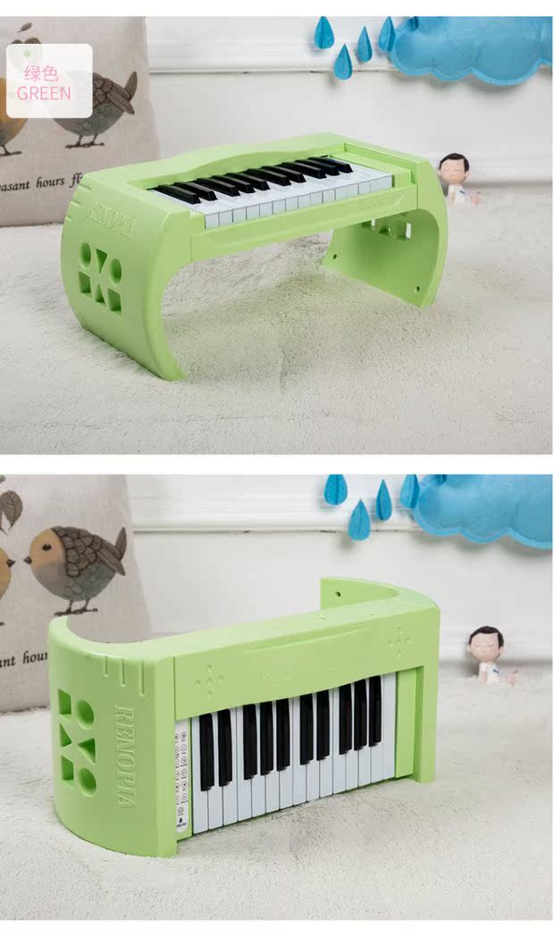 Hàn Quốc renopia25 phím đàn piano nhỏ bé giáo dục sớm câu đố bàn phím đồ chơi trẻ em có thể chơi cho người mới bắt đầu - Đồ chơi nhạc cụ cho trẻ em bộ trống cho bé trai