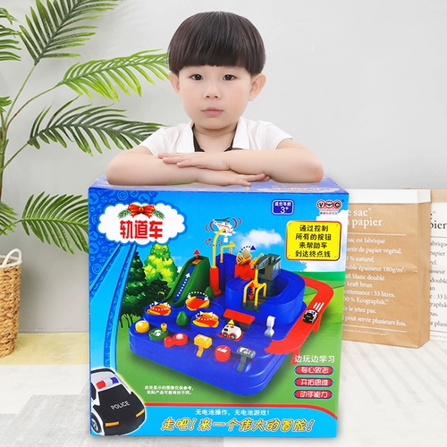 TikTok, поезд с рельсами, интеллектуальная игрушка, транспорт для мальчиков, 3-6 лет