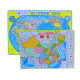 Junior high school students' magnetic China map puzzle world geographical and political area topographic map small children's educational toys magnetic