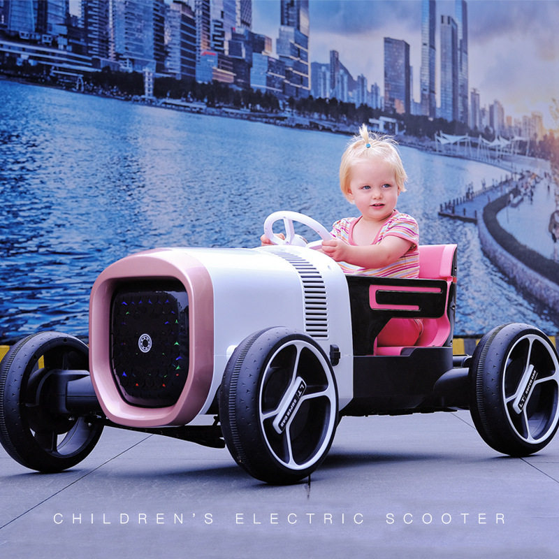 New concept car Children's electric car four-wheel remote-controlled child male and female toy car-Taobao