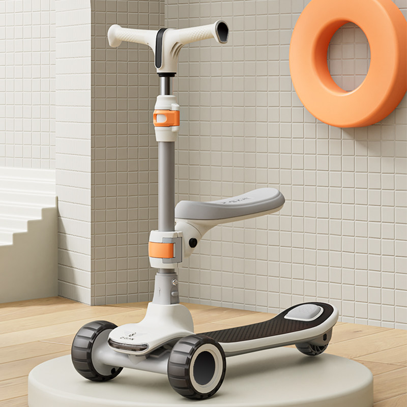 Scooter Children 1-3 1 6-12 year old Large child pedal folding of boy female baby slip-and-fry-up car-Taobao