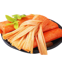 Bon cours de poisson Crabe Stick Prêt-à-manger Crabe Willow Notes Spicy Flavor Original Crab Stick 40 Packs Seafood Taste Casual Snacks