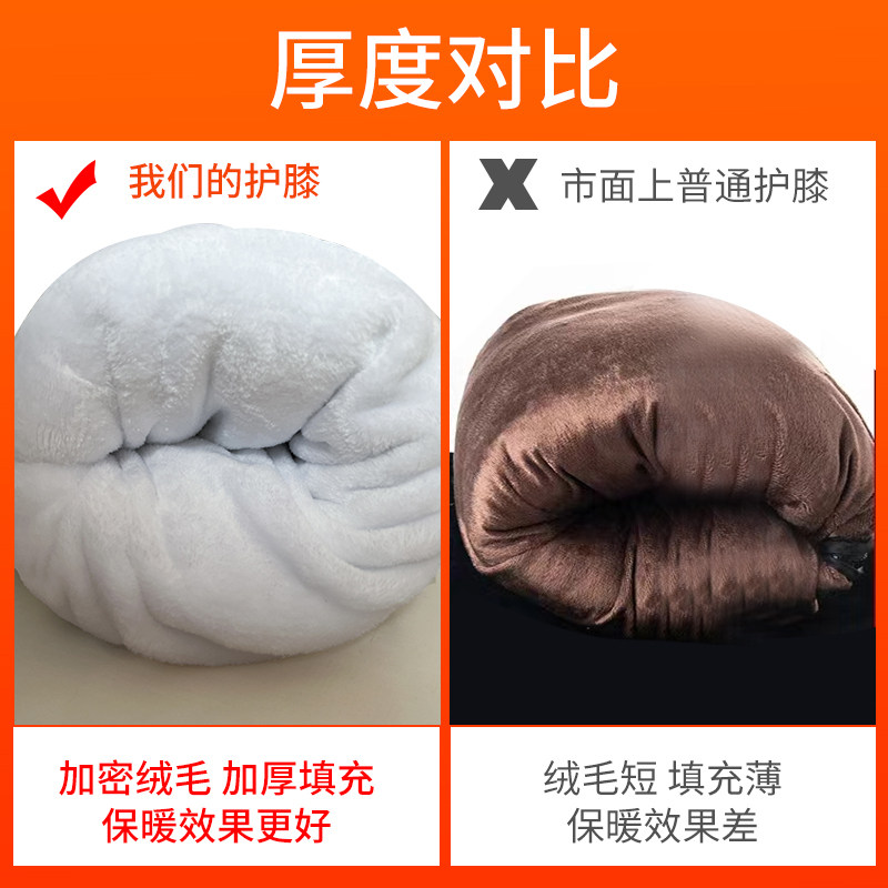 Electric Vehicle Knee Pads for Winter Riding, Fleece-Lined and Thickened for Warmth, Cold-Resistant, Men's Cycling Cotton Windproof Leg Protectors for Motorcycles