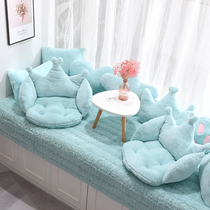 Net red fluffy blanket balcony window mat window mat tatami mat mat can be cut freely to customize bedroom decoration