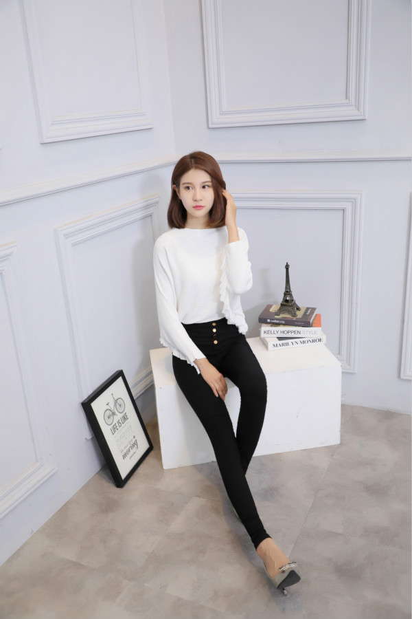 Quần legging xuân nữ 2018 new slim phiên bản Hàn Quốc mùa thu eo cao bó sát chân hoang dã - Quần tây thường quần sooc nữ cạp cao