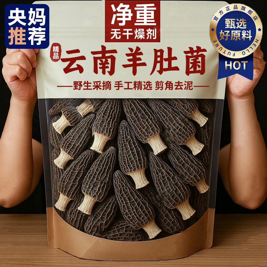 云南深山秘境中的珍馐:野生新鲜羊肚菌的魅力