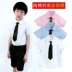 Trẻ em áo sơ mi trắng tay ngắn bé trai áo sơ mi cotton nhỏ giữa trẻ em hợp xướng piano chủ áo biểu diễn - Áo sơ mi thời trang bé trai Áo sơ mi