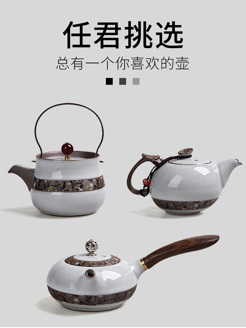 HaoFeng elder brother up kung fu tea set of a complete set of household ceramic teapot teacup tea tea wash tea tureen) taking