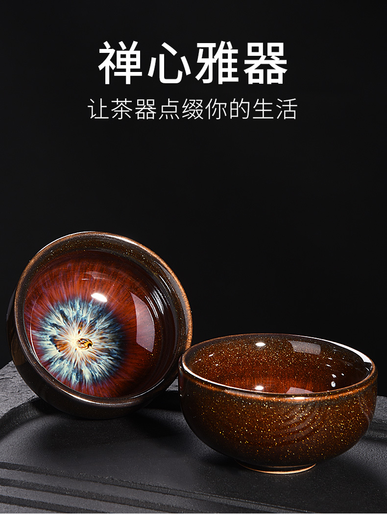 HaoFeng noggin home built lamp sample tea cup master cup ceramic cup lamp cup small bowl tea cup 6 pack