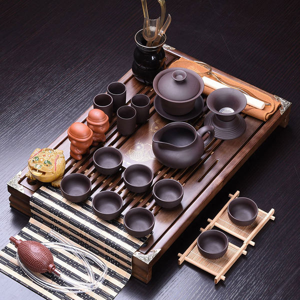 豪峰 紫砂茶具套装 功夫茶具 37件 优惠券折后¥49包邮(¥99-50) 豪峰 紫砂茶具套装 功夫茶具 37件 优惠券折后¥49包邮(¥99-50)
