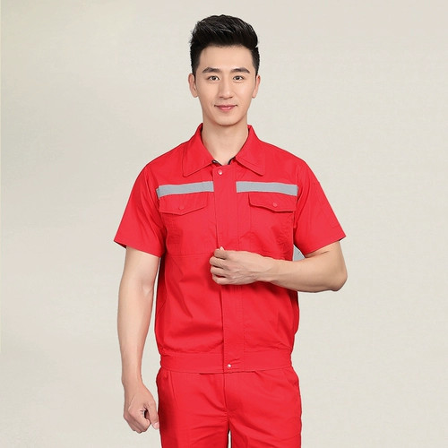 Лето короткая рабочая одежда Установите мужскую летнюю службу страхования рабочей силы фабрики