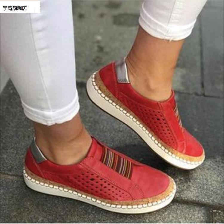 Hot-Selling 43-Size Hollow-Out Casual Women's Shoes on Ebay, Trendy Women's Shoes for Cross-Border Trade