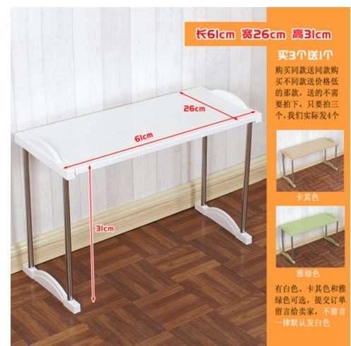 50cm long table face stand 2 floor 3 kitchenette 60 worktop add 25 high 30 rack table top shelf 70cm
