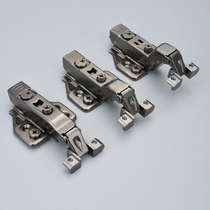 Three-dimensional adjustment 90 ° aluminum frame cabinet door hydraulic buffer hinge gun black straight arm semi-curved large bend aluminum door frame hinge