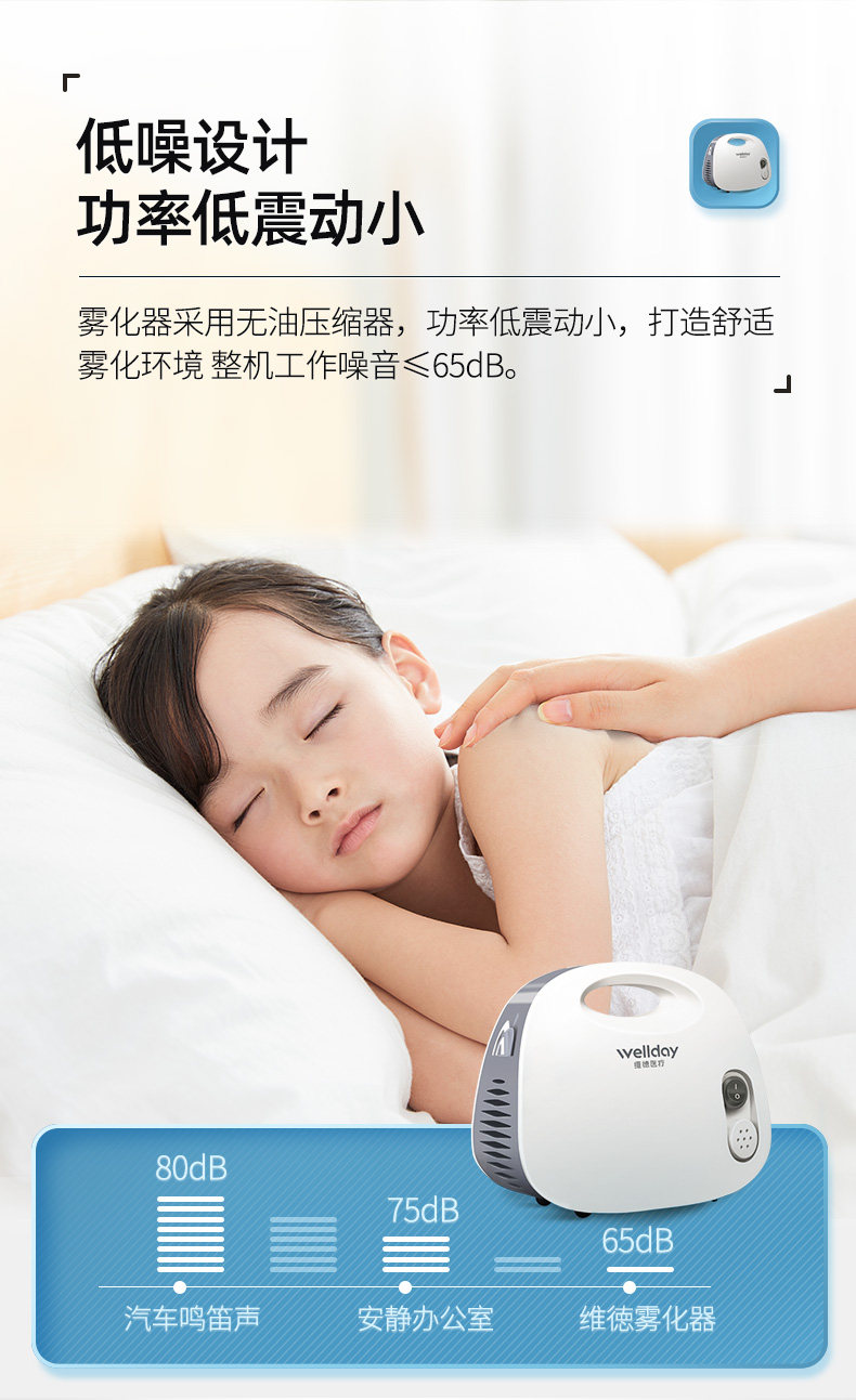 维德医疗 医用级 空气压缩雾化器 雾化速率可调 图9