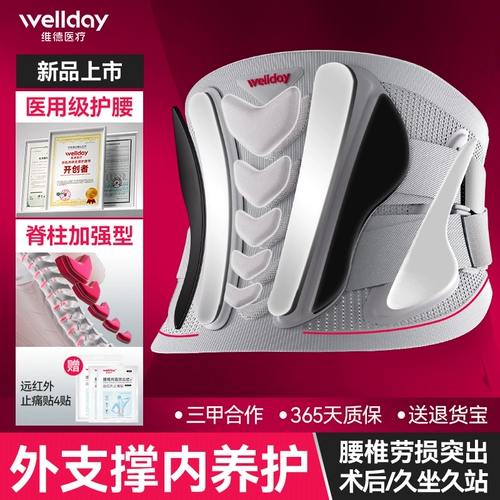 Пояс Veide для грыжи межпозвонкового диска, медицинская внешняя поддержка поясницы и внутренняя защита от трудовых травм поясничных мышц, мужчины и женщины, профессиональная поясничная опора