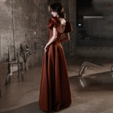 Французское вечернее платье 2025, новый стиль, женское роскошное нишевое элитное платье для проведения теста на банкетный темперамент