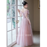 Розовое элитное вечернее платье, изысканный стиль, открытые плечи