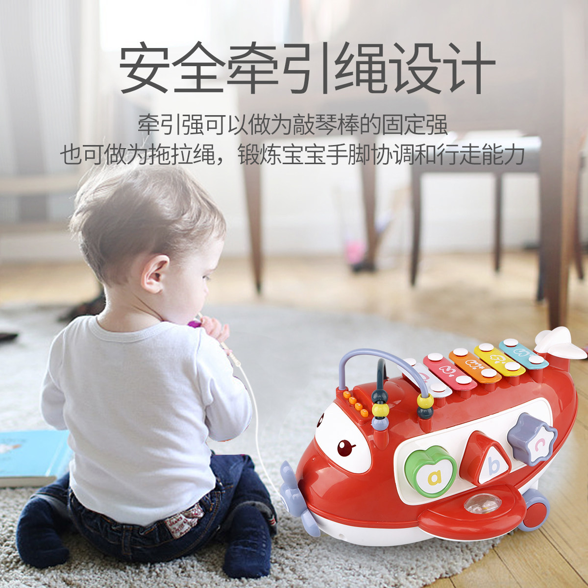 Children's hands Knocks the baby Puzzle Early Teach Toy Baby Toddler Baby Toddler 0-1-2-3 6-12 Months 8 Knocks Percussion Instruments