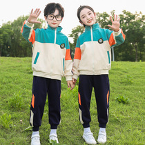 Kindergarten Garden uniforms Spring and autumn Games Opening ceremony Banquerade apricots Color Three sets Summer school uniforms for elementary school students