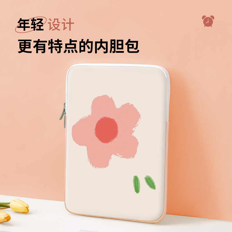 Small fresh laptop bag 14 inch female tablet ipad11 storage bag suitable for Lenovo Xiaoxin Apple macbook13 3 Huawei Xiaomi 12 protective sleeve 10 inch shockproof HP Dell