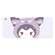 可爱库洛米加热鼠标垫学生学习暖桌垫超大高颜值办公桌垫笔记本电脑键盘垫冬季防水恒温取暖学生写作业电热垫