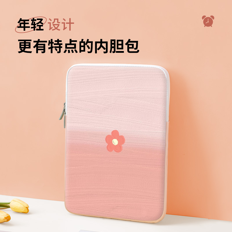 Small fresh computer bag female 14 inch laptop liner bag suitable for Dell 15 inch Lenovo Xiaoxin air14 protective sleeve Huawei 13 3 Apple macbook handbag 12 inch tablet