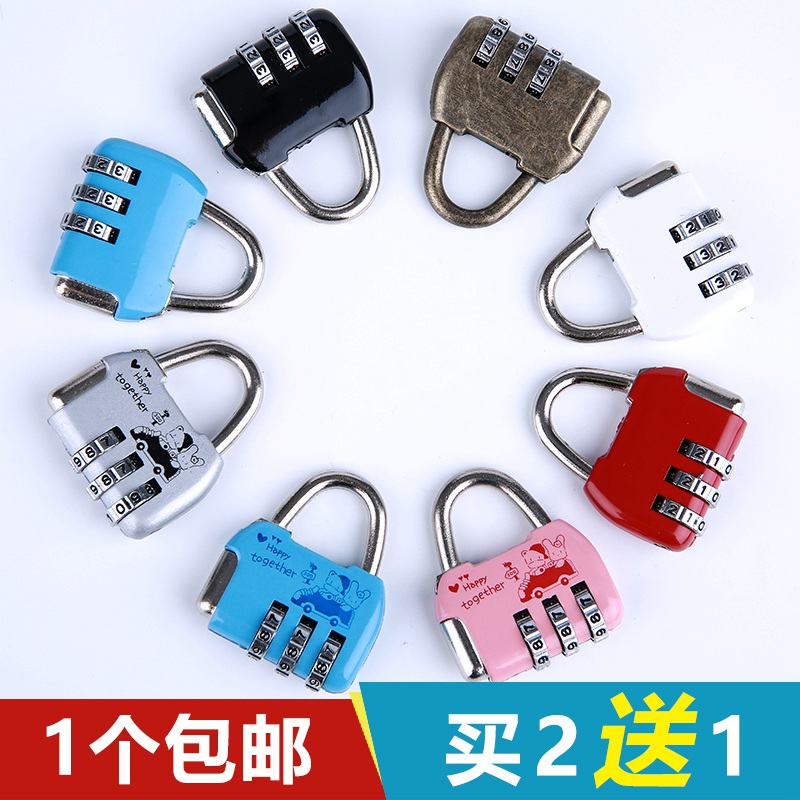 millor code lock padlock mini cabinet door lock for home shoulder bag suitcase student dormitory small key lock