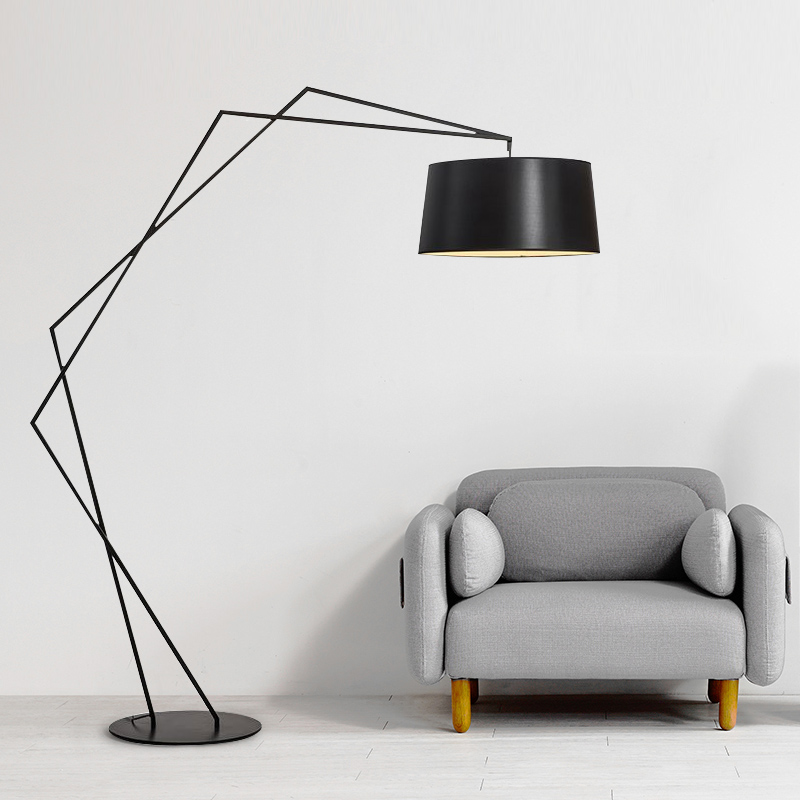 Minimalist modern creative personality fishing light floor lamp living room ins wind Nordic net red Pole minimalist creative sofa light