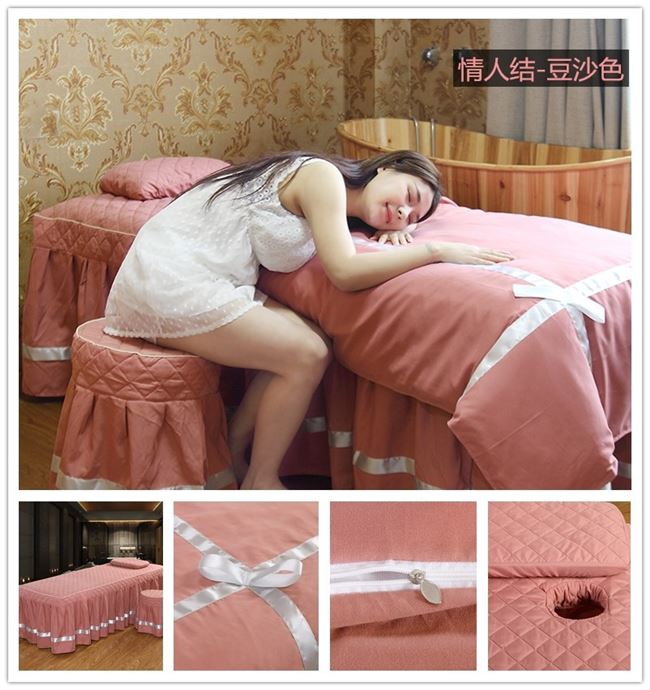 Beauty bed cover bốn mảnh massage cao cấp bao gồm thẩm mỹ viện thẩm mỹ cơ thể đặc biệt massage đẹp giường bìa tùy chỉnh gói - Trang bị tấm