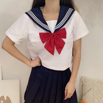 Early summer jk uniform skirt genuine suit basic orthodox college Feng Shui hand suit white and black three mid-length skirt full set