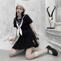 Summer original jk set Full set of cross rose dark motorcycle girl bad jk genuine college style set