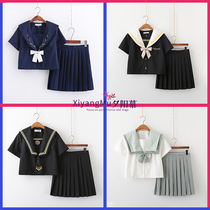 Japanese genuine jk suit Full set of summer clothes Original sailor suit Graduation class suit High school student bad jk girl uniform