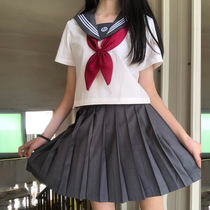 Basic jk suit Full set of early summer Japanese jk uniform skirt Genuine set of medium and long student clothes college style