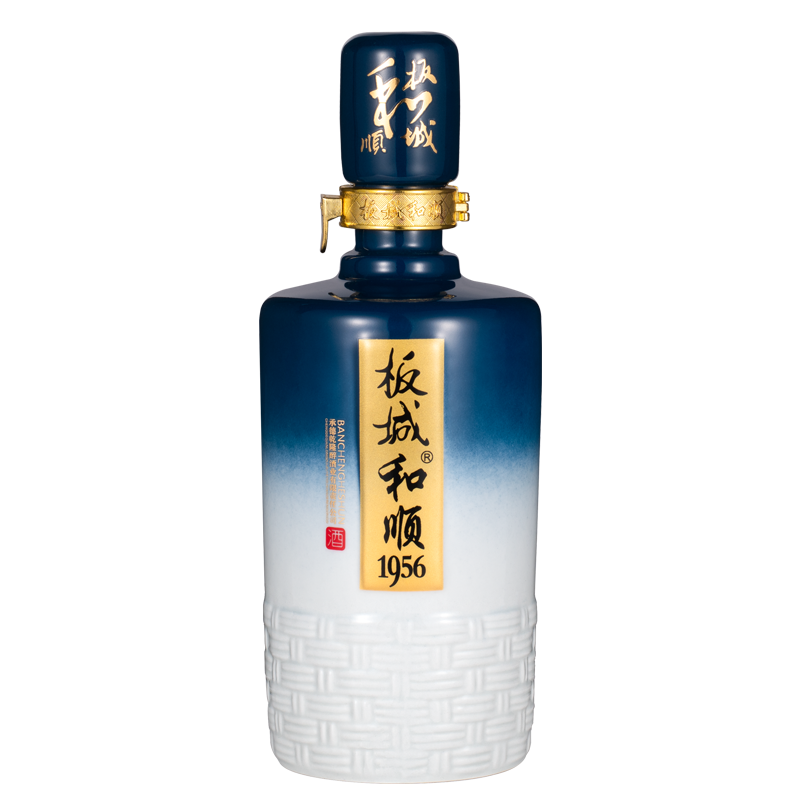 白酒 板城和順 板城烧锅酒板城和顺1956 39度450ml*4瓶浓香型纯粮食白酒整箱装