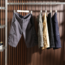 There are large size ready-to-wear and water-washing tooling tide summer men's Ami Kach Joker multi-pocket shorts five-length pants