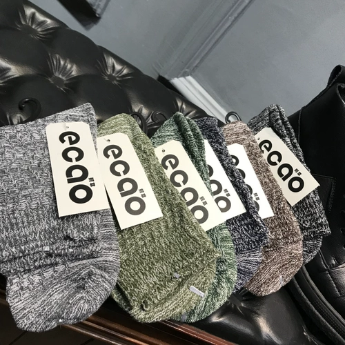 Демисезонные утепленные удерживающие тепло трикотажные шерстяные высокие сапоги, носки